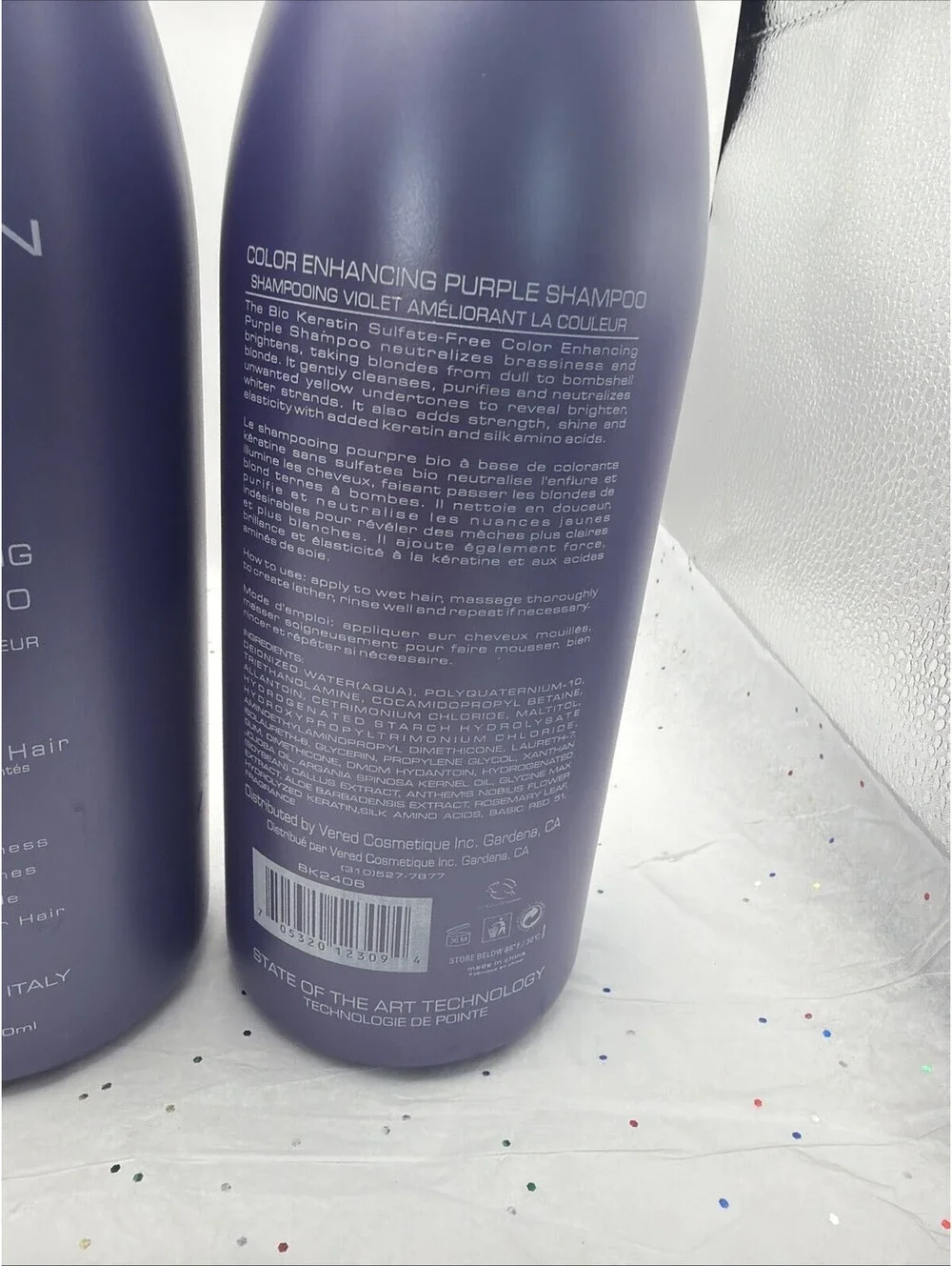 Bio Keratin Color Enhancing Purple Shampoo 33.8 fl. oz. New Blonde Toning 2 Pack